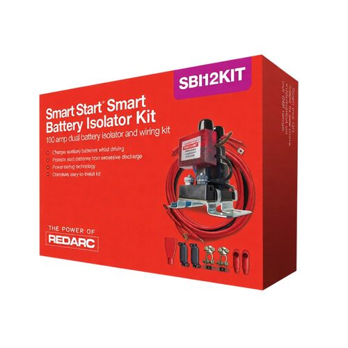 Smart start dual battery isolator and wiring kit Redarc